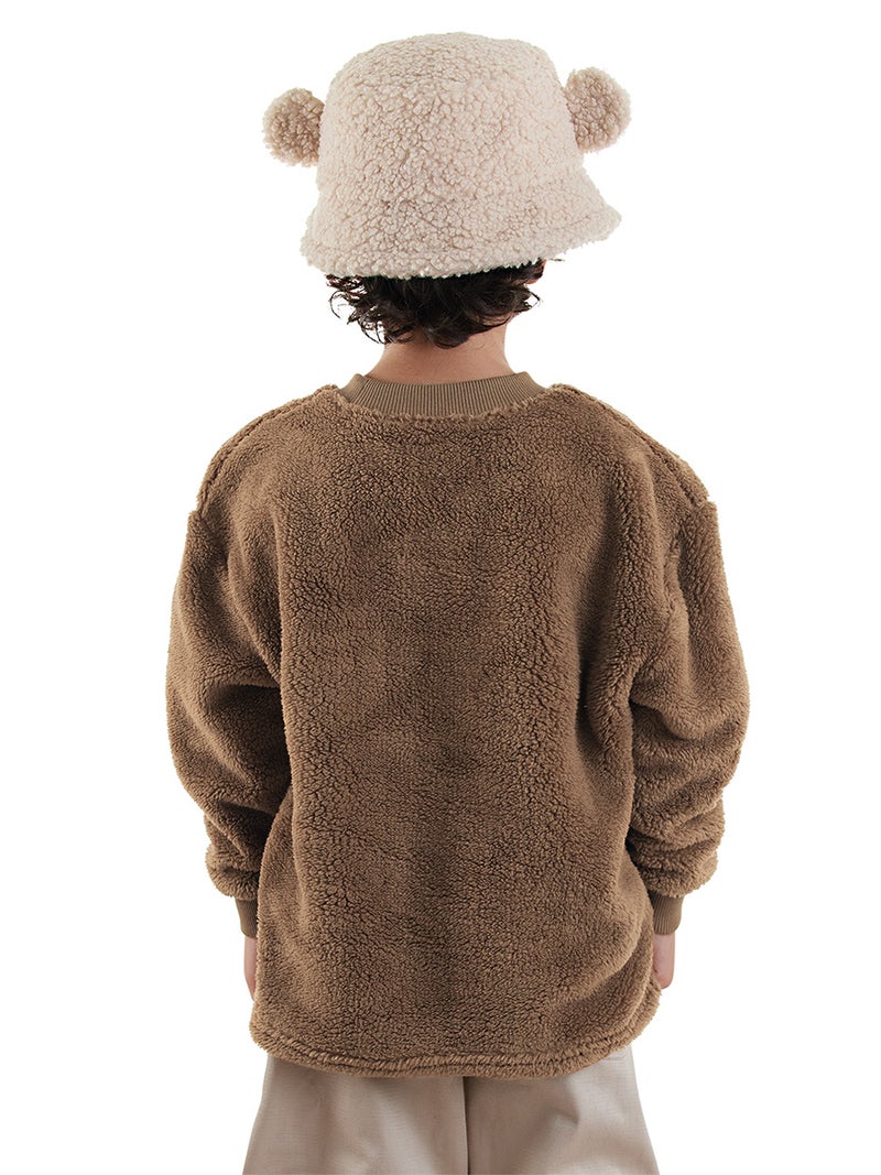 Denokids Tiger Boy Plush Sweatshirt - Image 2